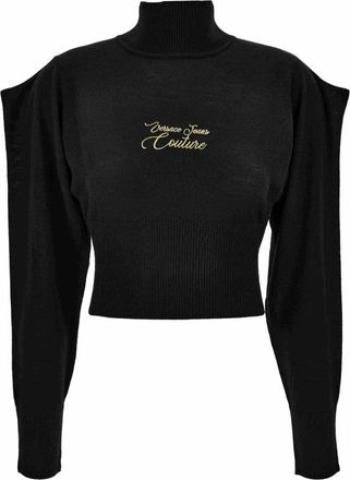 Versace Truien - Dames - Coltruien - Zwart - S - Truien & Vesten