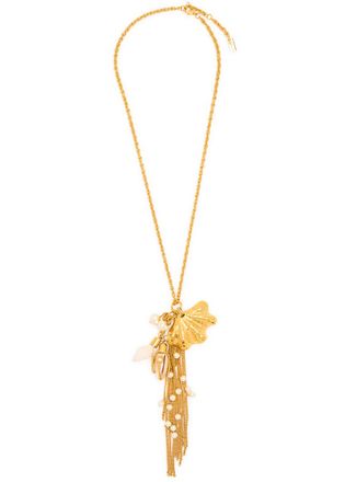 Chlo&eacute; The Chlo&eacute; Shells Embellished Necklace - Gold - One Size
