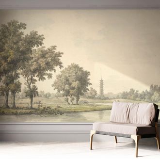 Tulup Carta Da Parati Autoadesiva - Fotomurale - Decorazione Parete - Stile Elegante - Decorazione Casa - Parco Tranquillo 312x219 Cm