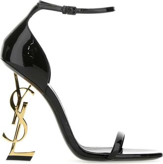 Saint Laurent Black Leather Opyum 110 Heels