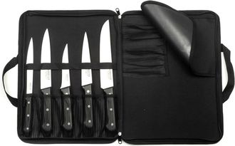 Sabatier Trompette Malet&iacute;n de 5 cuchillos negro