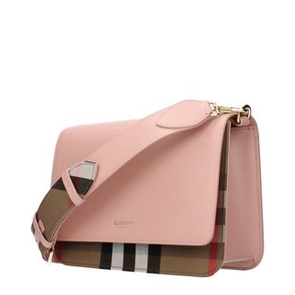 Burberry Leather Crossbody Bag - Pink