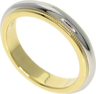 Tiffany & Co. Yellow Gold (18K) Platinum 950 Band Ring (Pre-Owned)