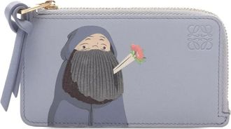 Loewe 2000-2025 Studio Ghibli Howls Moving Castle Markl Leather Coin card holder - women - Calf Leather/Leather - One Size - Blue