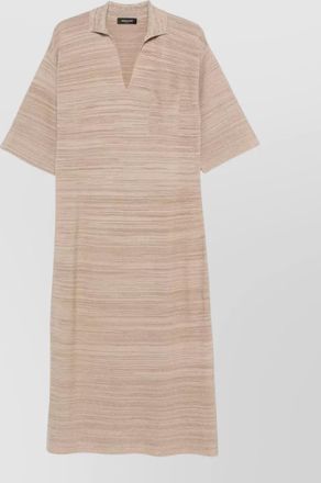 Fabiana Filippi wool cotton striped polo shirt dress