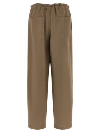Brunello Cucinelli Womens Beige Viscose Casual Pants