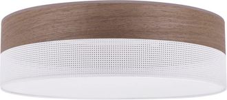 OEM L&aacute;mpara De Techo De Plexi De Madera Blanca 50cm Nogal