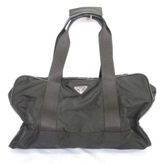 Prada Vintage, unisex, Zwart, ONE Size, Nylon, Pre-owned Nylon Weekendtas