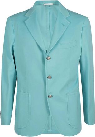Sartorio Napoli Formal Blazers, male, Blue, Size: 2XL Single-breasted Jacket