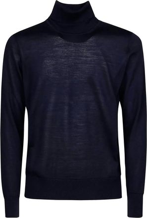 Alpha Industries high-neck wool sweater - Blue