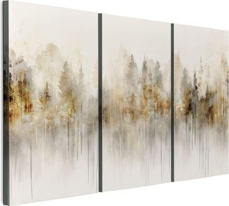 OEM Cuadro Sobre Lienzo Italiano De 90 X 60 Cm, Tr&iacute;ptico - Estilo Boho - Naturaleza Cuadro Sobre Lienzo Italiano De 120 X 80 Cm, Tr&iacute;ptico - Estilo Boho - 