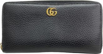 Gucci Black Leather Long Wallet (Bi-Fold) (Pre-Owned)