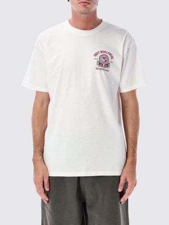 Obey T-shirt in cotone con stampa grafica a contrasto sul petto e sulla schiena