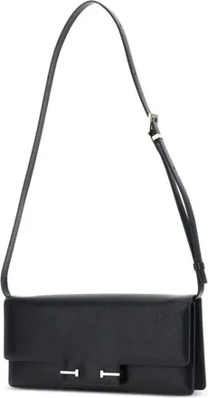 Tom Ford Womens Shoulder Bag Aube E-W Black Leather Goat