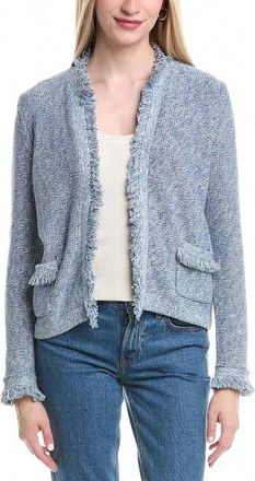 J.McLaughlin Simone Cotton Cardigan In Blue