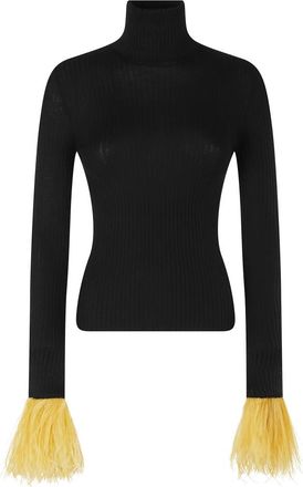 La DoubleJ High Kick Top - Dames - Cashmere truien - Zwart - XS - Kasjmier - Truien & Vesten