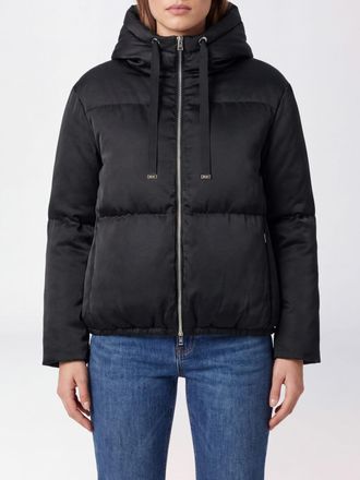 Herno Short Water-Repellent Nylon Down Jacket with Funnel Neck and Hem Drawstring