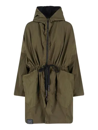 Kimo no-rain Green Reversible No-Rain Hooded Outerwear Parka