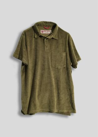 Iron And Resin Mens Terry Polo In Green