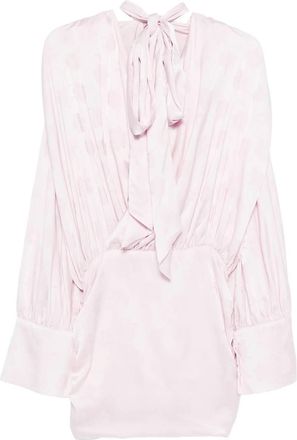 Rotate Floral-jacquard Mini Dress