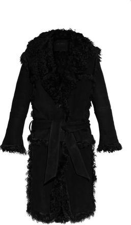 The Attico Faux Fur & Shearling Jassen - Dames - Jassen - Zwart - XS - Leer - Jassen