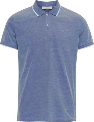 Casual Friday Mens Tristan Two Tone Polo Shirt, 183921_Bijou Blue, L, 183921_Bijou Blue, L