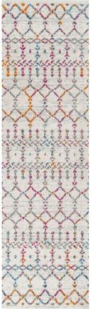Jonathan Y Designs Moroccan HYPE Boho Vintage Diamond Area Rug in Ivory/multi at Nordstrom, Size 2Ft 0In X 8Ft 0In