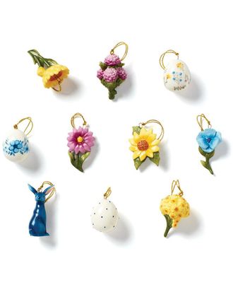 Lenox Floral Easter 10Pc Ornament Set