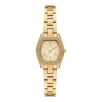 Michael Kors Petite Chelsea Pav&eacute; Horloge - Dames - Accessoires - Geel - Maat: ONE Size