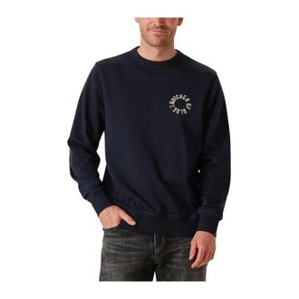 Butcher of Blue Hoodies & sweatvesten, Heren, Blauw, S, Blauwe Army Circle Crew Sweater