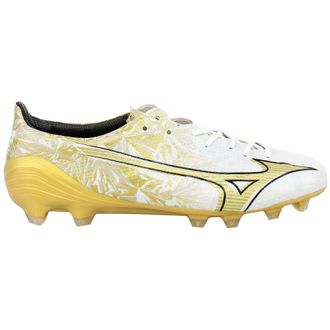 Mizuno Alpha Japan Mens White/Gold Football Boots - Size UK 8.5