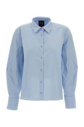 Iri&eacute; Clear Blue Button-Down Shirt with Long Sleeves