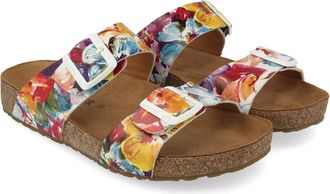 Haflinger Womens Andrea Sandals In Floral Multi
