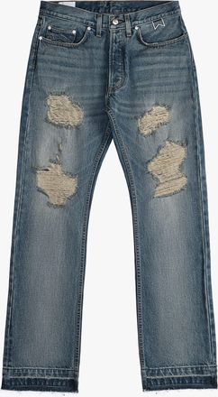Rhude Cotton Boyfriend Womens Jeans