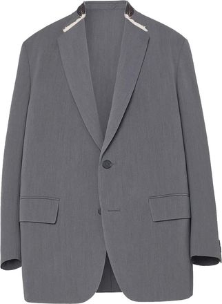 Kolor Jack met gekerfde revers - Grijs