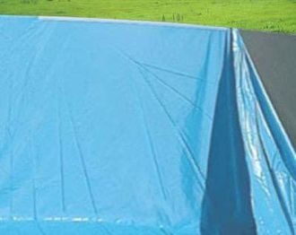 Hhg Nunca Usado] Pool Liner Inner Liner Piscina, Espesor 0,5mm, &Oslash; 4,57m X 1,32m
