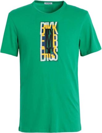 Dirk Bikkembergs T-shirt - Heren - T-shirts - Groen - M - Tops