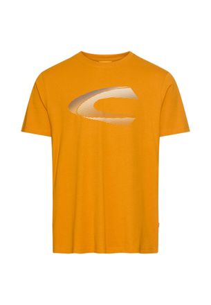 Camel Active T-Shirt CAMEL ACTIVE, Herren, Gr. XXL, burned gelb, Jersey, Obermaterial: 100% Baumwolle, bedruckt, regular fit taillenbedeckt, Rundhals, Shirts T-Shi