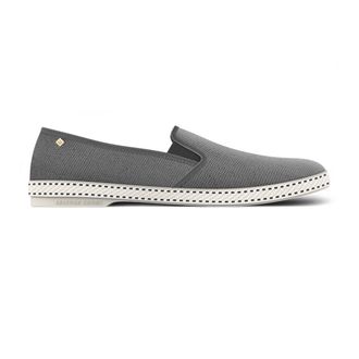 Rivieras Shoes Classic Cotton Canvas Slip-On Loafer in Anthracite at Nordstrom, Size 38