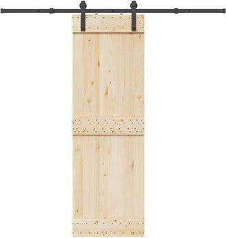 vidaXL Vidaxl - Kit De Herrajes Para Puertas Correderas Acero Negro 213,5 Cm