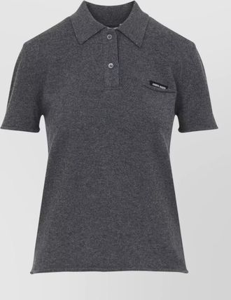 Miu Miu short sleeve polo shirt chest pocket