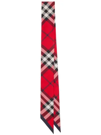 Burberry Geruite sjaal - Rood