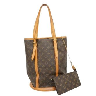Louis Vuitton Pre-owned Bucket Bags, female, Brown, Size: ONE SIZE Pre-owned Bucket GM Tote Bag
