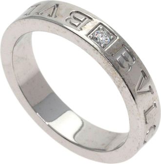 Bulgari White Gold (18K) Band Ring (Pre-Owned)