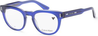 Calvin Klein Unisex 49 mm Blue Opticals