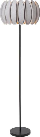 Lucide L&aacute;mpara de suelo de fieltro 1xE27, gris