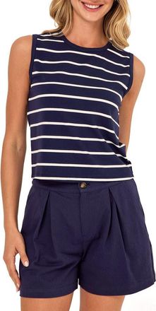 Threads 4 Thought Emilia Stripe Caribbean Tank in Stargazer/White at Nordstrom, Size Xx-Large