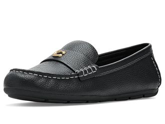 Coach Sculpted C Driver Womens Dress Flat Shoes Black : 5.5 M, Suede