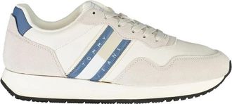 Tommy Hilfiger Witte Leren Heren Sneaker Sportschoenen - Heren - Sneakers - Wit - 46 EU - Leer - Schoenen