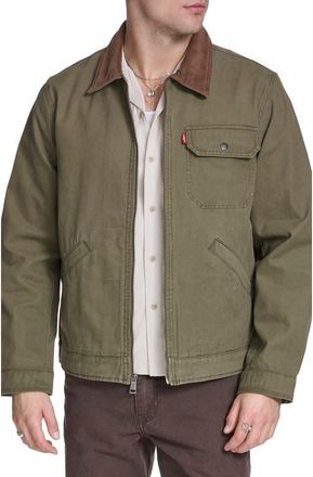 Levi's Lightweight Cotton Twill Utility Jacket in Olive Tree at Nordstrom, Size Xx-Large